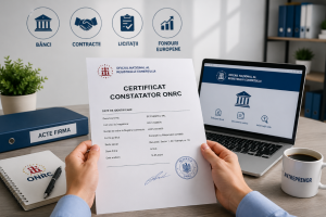 Ce este certificatul constatator ONRC și în ce situații ai nevoie de el?