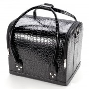 Geanta make-up cu sertare - NEGRU