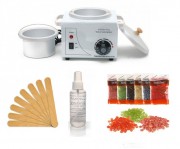 Kit Epilare cu Ceara Traditionala si Incalzitor +Ulei +10 Spatule
