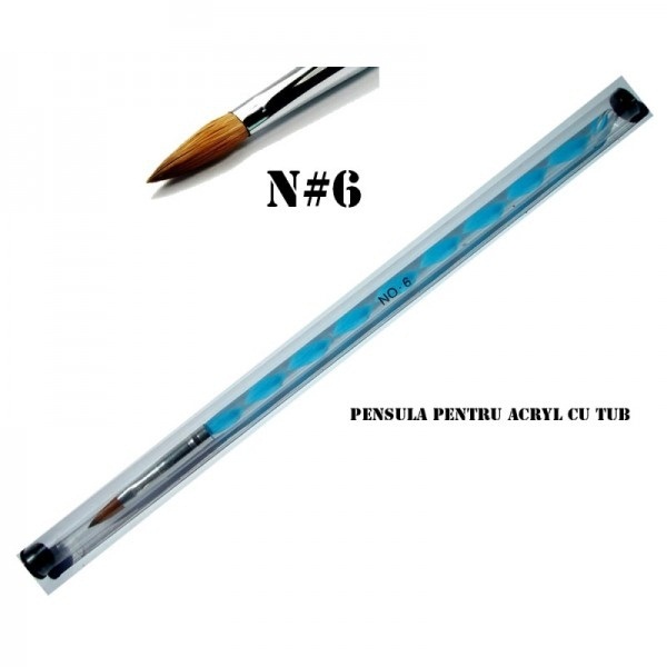 Pensula pentru acril cu tub - Nr. 6