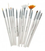 Pensule Nail Art Brush - Set 15 bucati