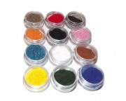 Set 12 cutiute catifea unghii - 5 gr
